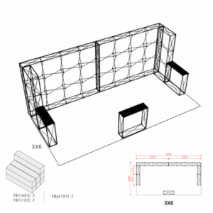 20 Ft Trade Show Booth Model 7- U Shaped